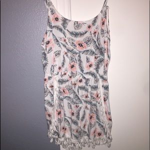 White floral romper